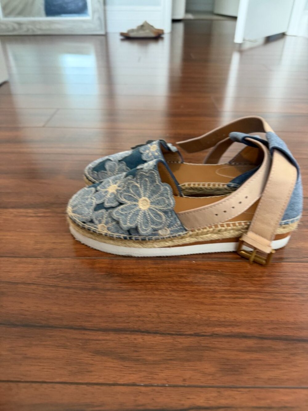 See by Chloe Denim Floral Espadrilles - Picture 4 of 4